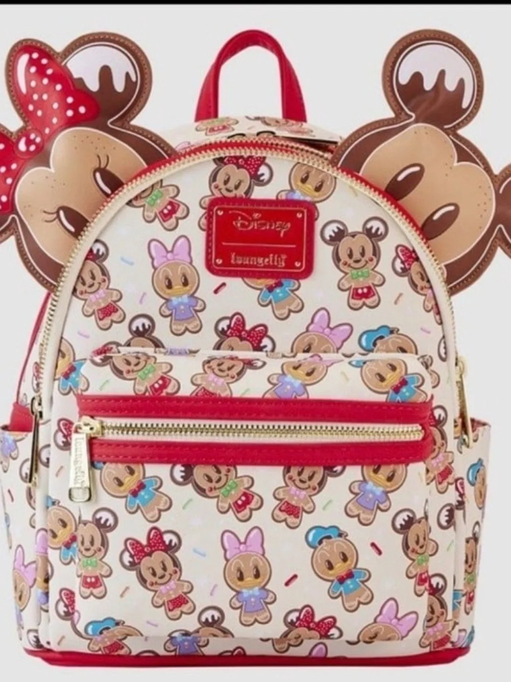 Loungefly and Ears Disney Mickey and Friends Gingerbread Cookie NWT